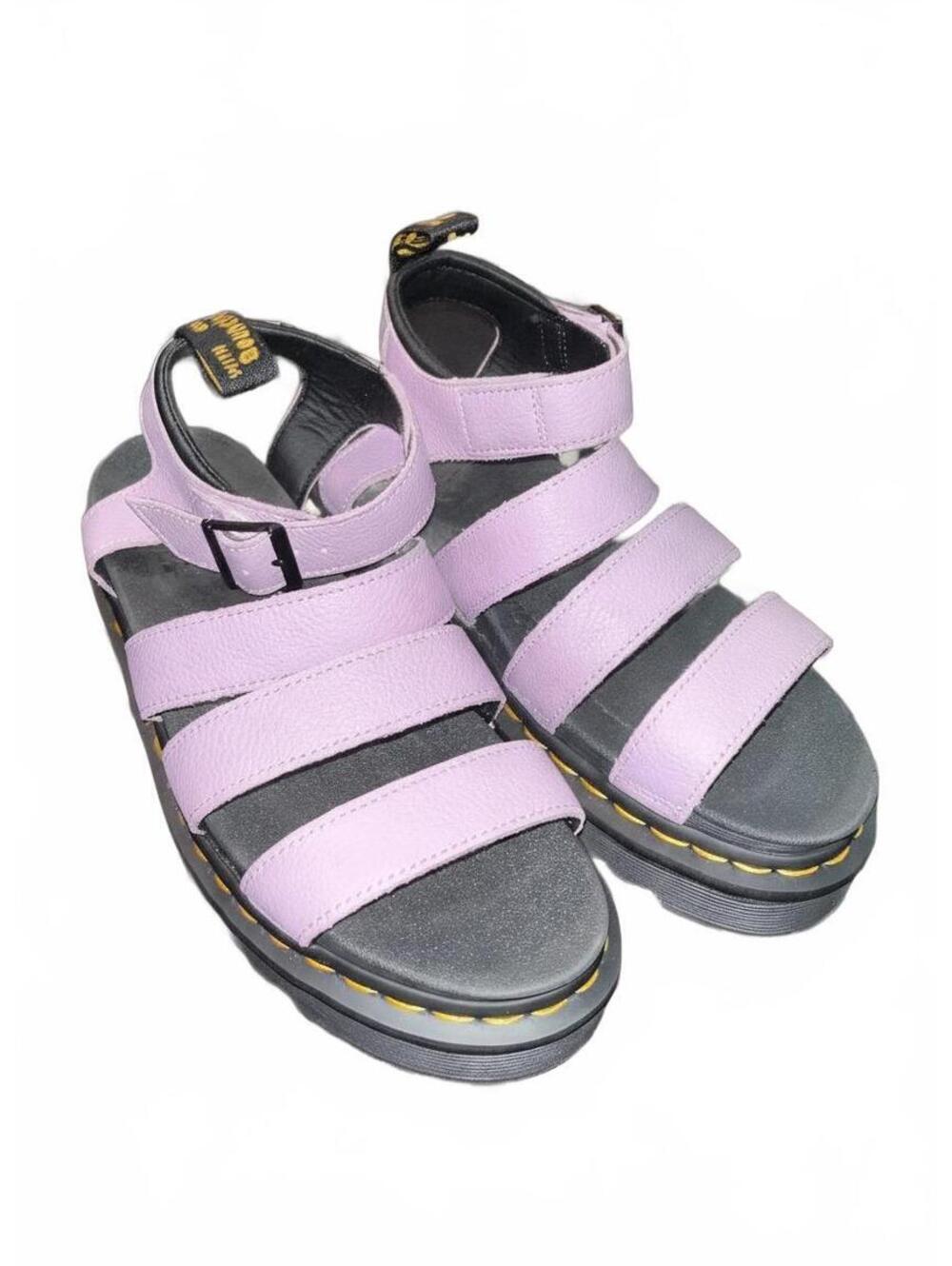 Dr. Martens Blaire Lavender Leather Sandals W Size 8